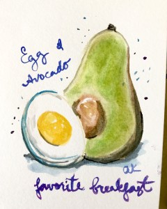 ANYA KOPOTILOVA WATERCOLOR FAVORITE BREAKFAST