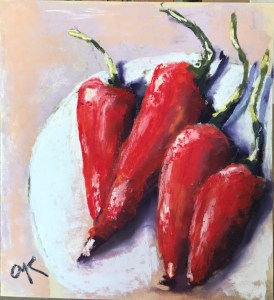 green rain art red peppers