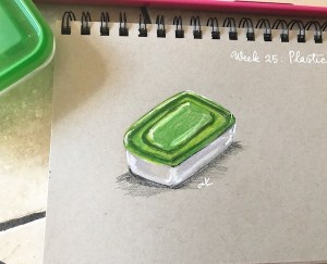 plastic container drawing