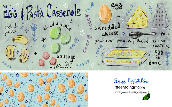 Egg-and-Pasta-greenrainart-Anya-Kopotilova