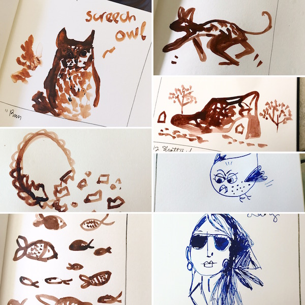 green rain art inktober week 2