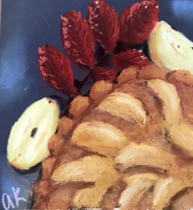 apple pie soft pastel greenrainart