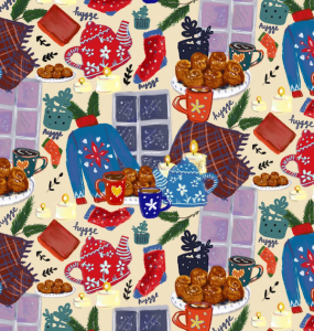 hygge pattern greenrainart